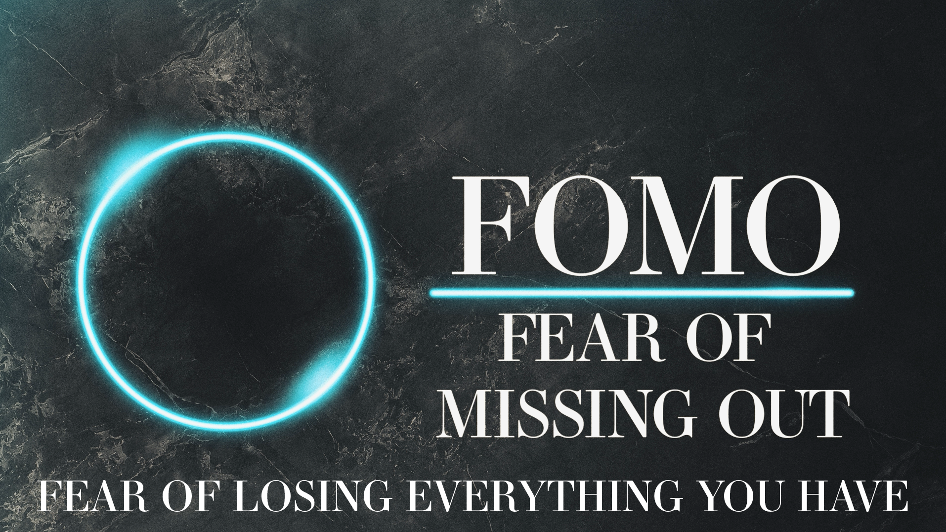 FOMO PART 6 "Fear of Losing Everything" (THRIVE Service)